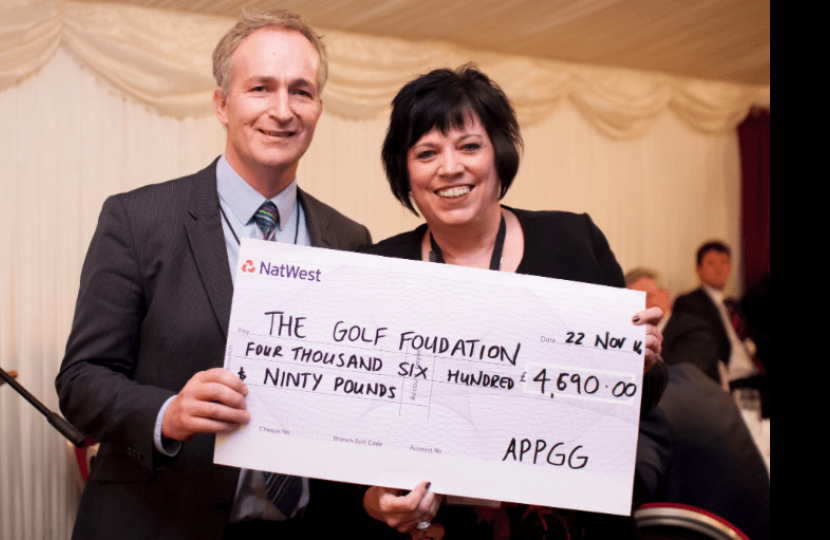 Supporting the Golf Foundation at The All-Party Parliamentary Golf Group Dinner