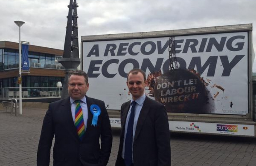 Karl McCartney and Matt Warman - Conservative candidate for Boston and Skegness