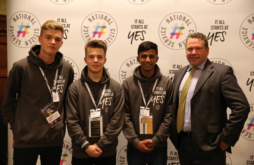 Karl at House of Commons’ Reception with NCS Leaders