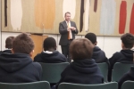 Karl with Lincoln Minster Pupils in Westminster