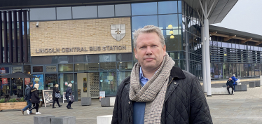 Karl at Lincoln Bus Station